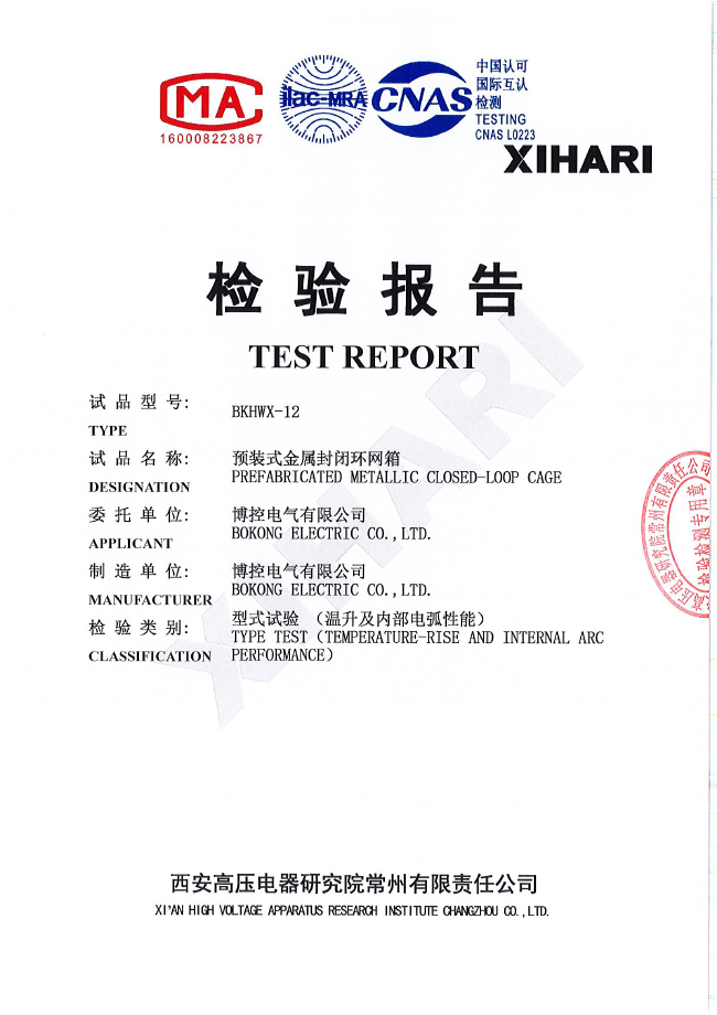 规范化报告-金属环网箱